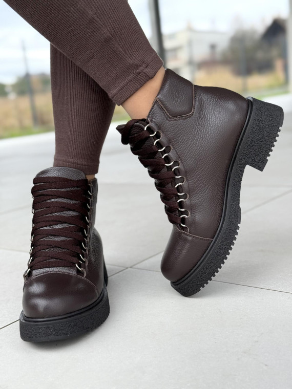 Botki skórzane OLEKSY Polskiej produkcji