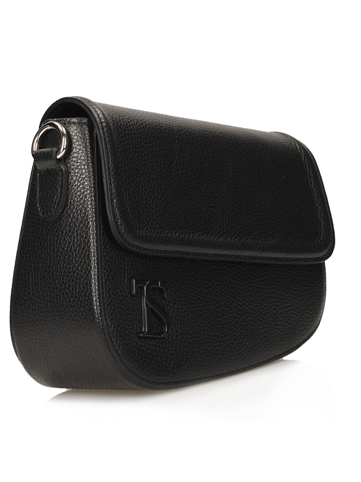 Czarna torebka damska ze skóry naturalnej