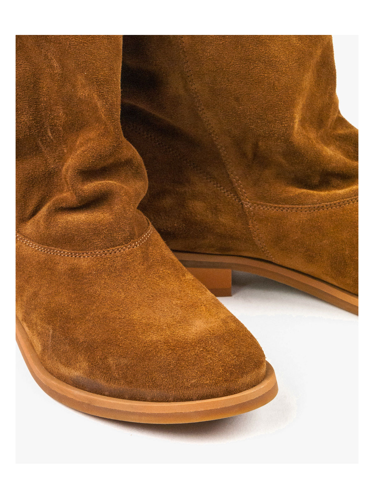 Rude botki damskie skórzane