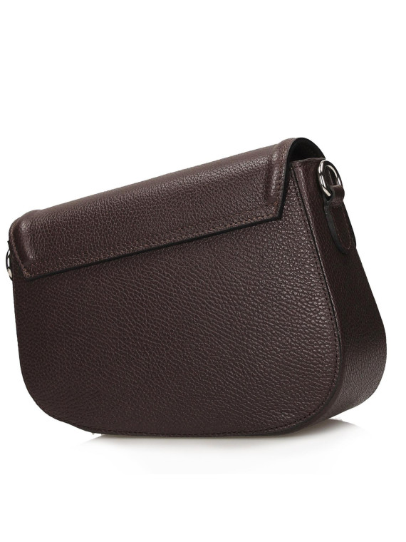 Brązowa torebka damska ze skóry naturalnej