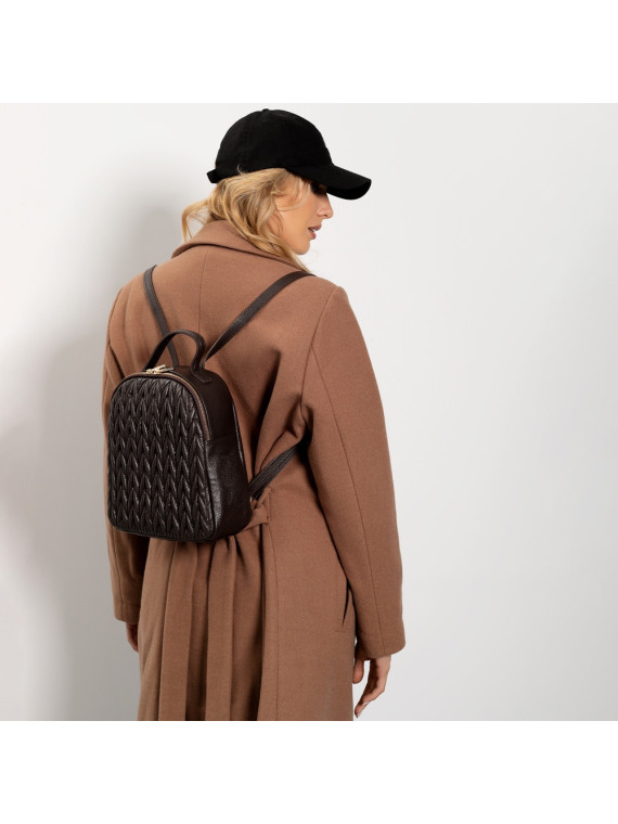 Brązowy plecak damski ze skóry naturalnej