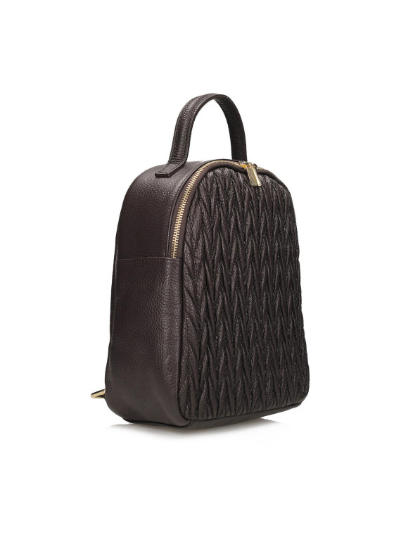 Brązowy plecak damski ze skóry naturalnej