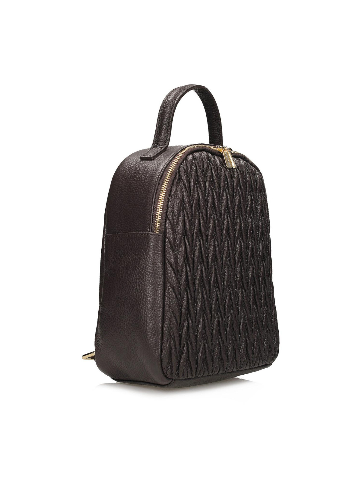 Brązowy plecak damski ze skóry naturalnej