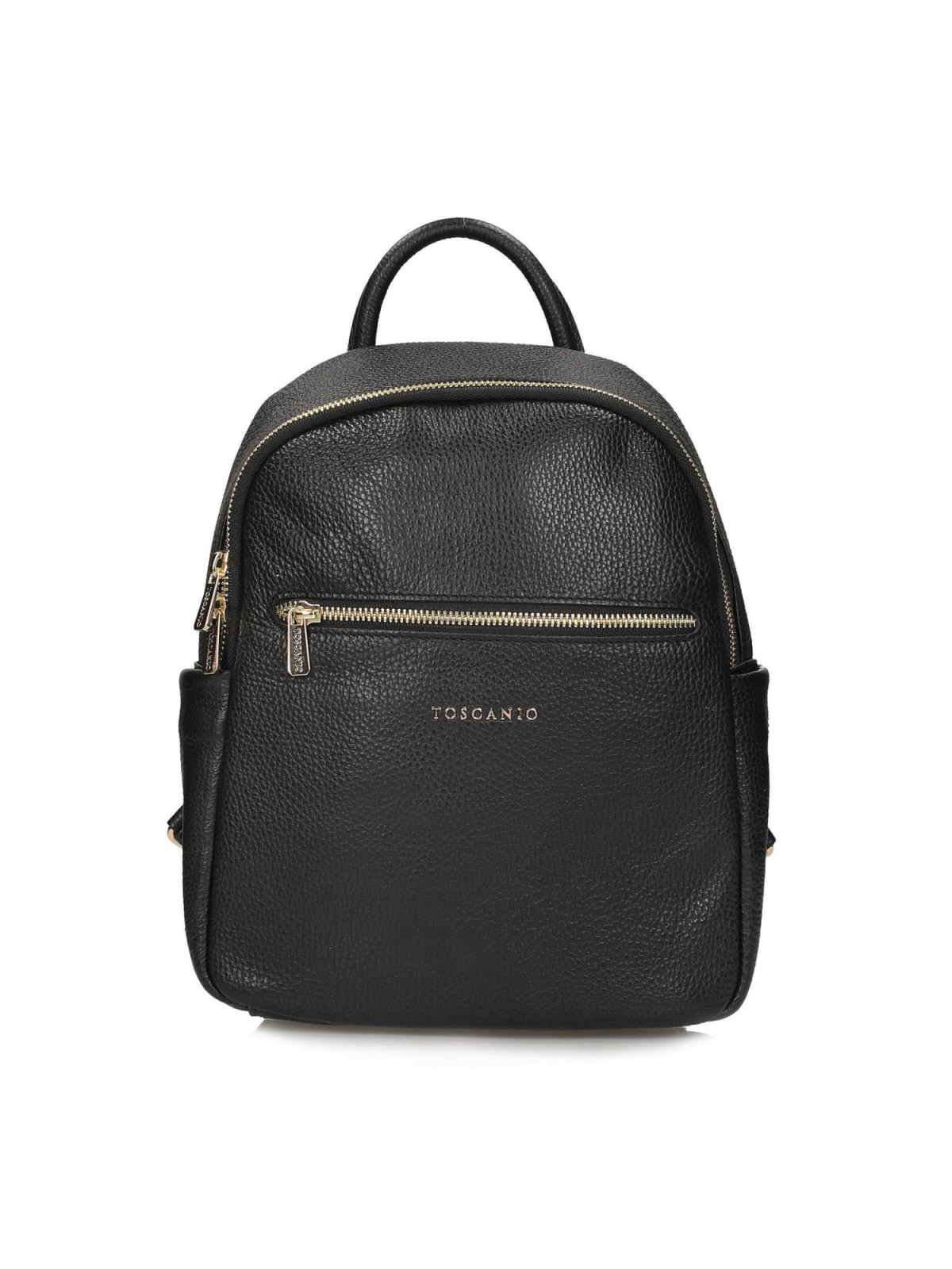 Czarny plecak damski ze skóry naturalnej