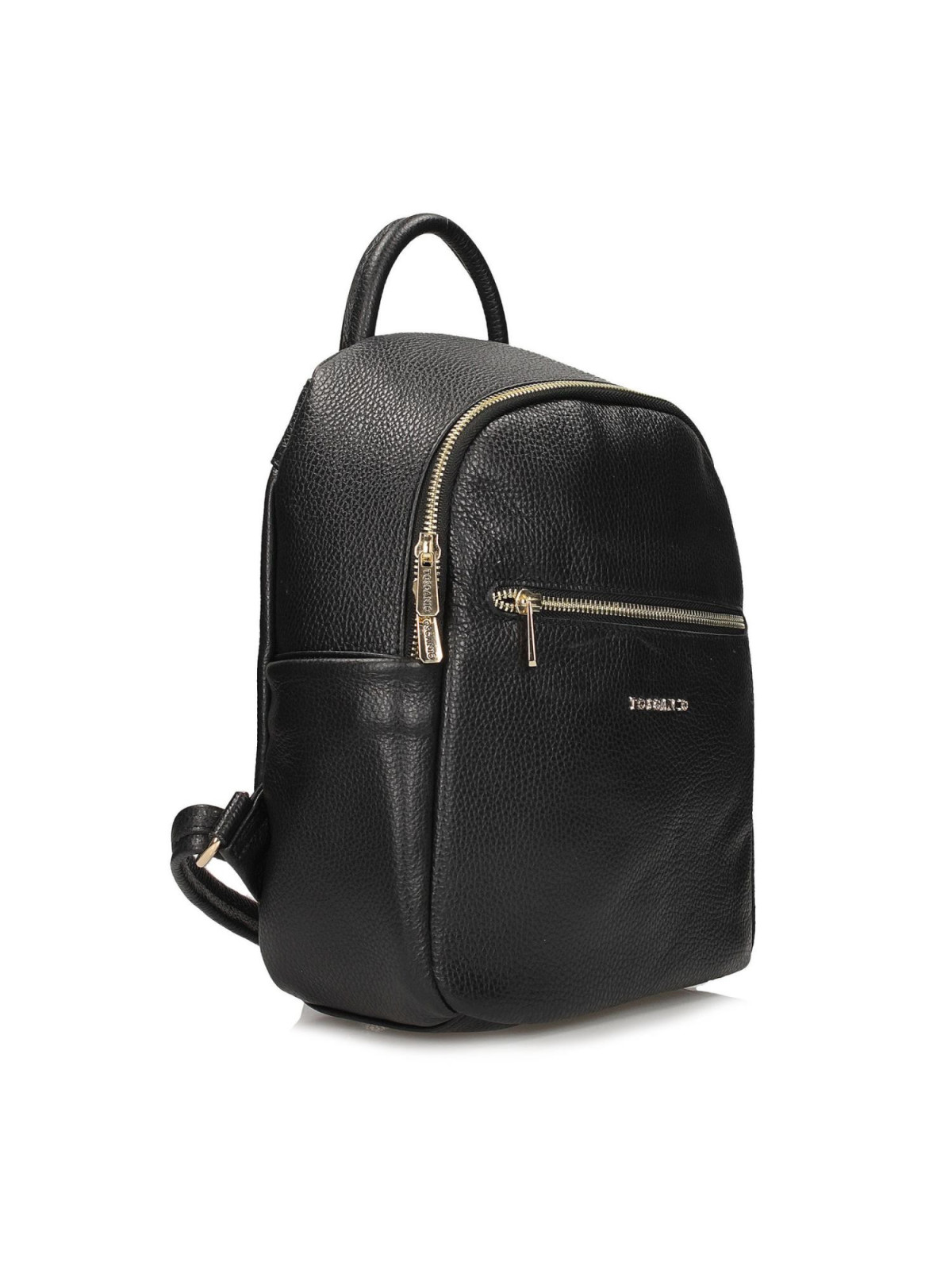 Czarny plecak damski ze skóry naturalnej