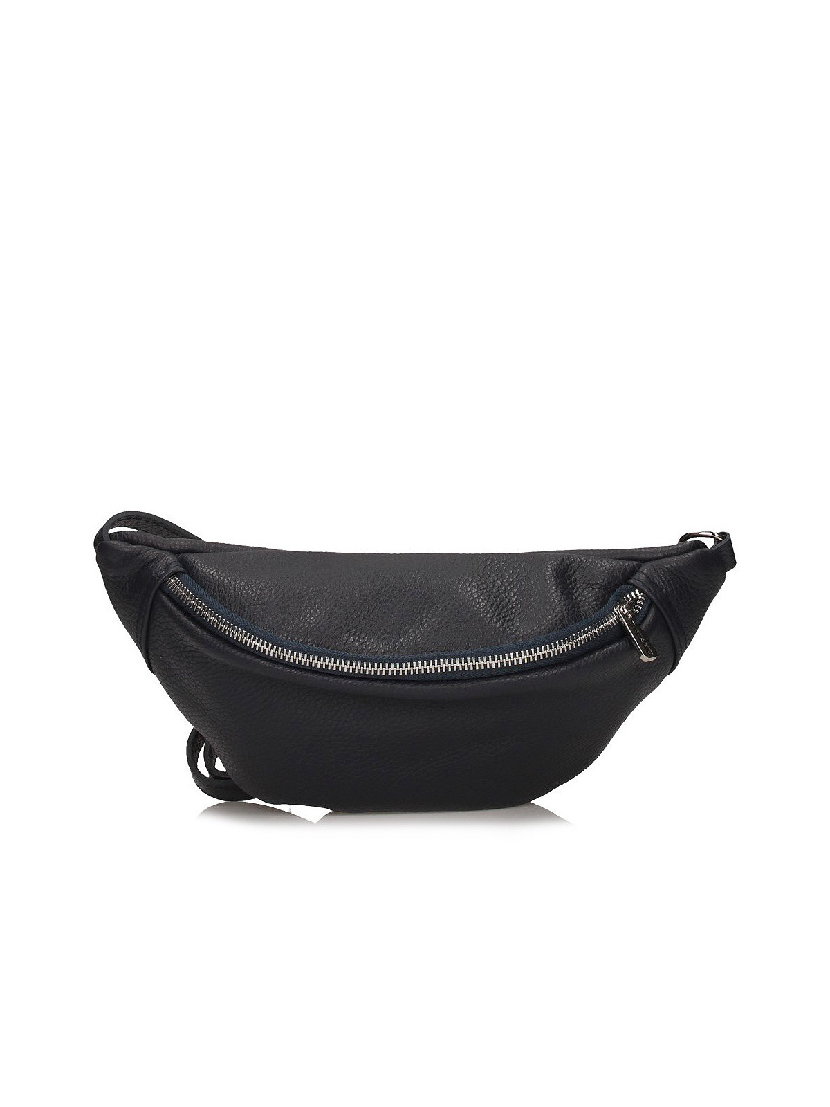 Czarna Torebka damska ze skóry naturalnej