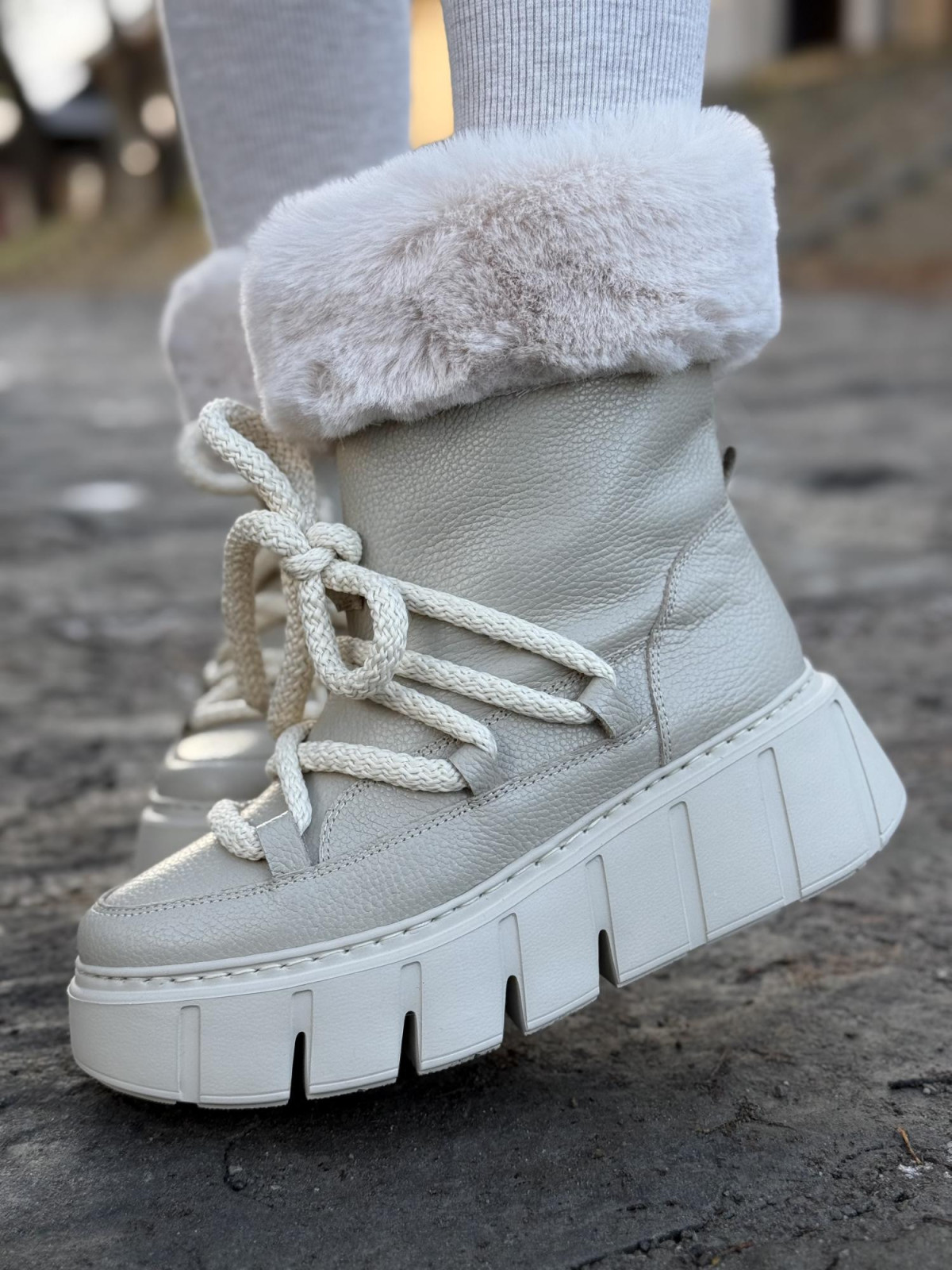 Śniegowce skórzane OLEKSY Polskiej produkcji