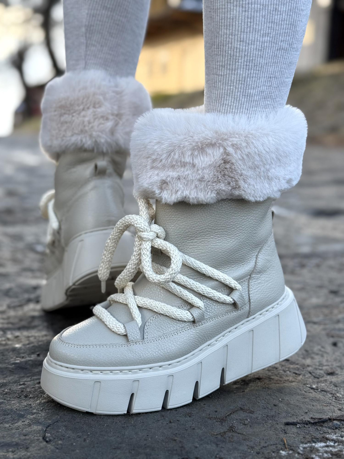 Śniegowce skórzane OLEKSY Polskiej produkcji