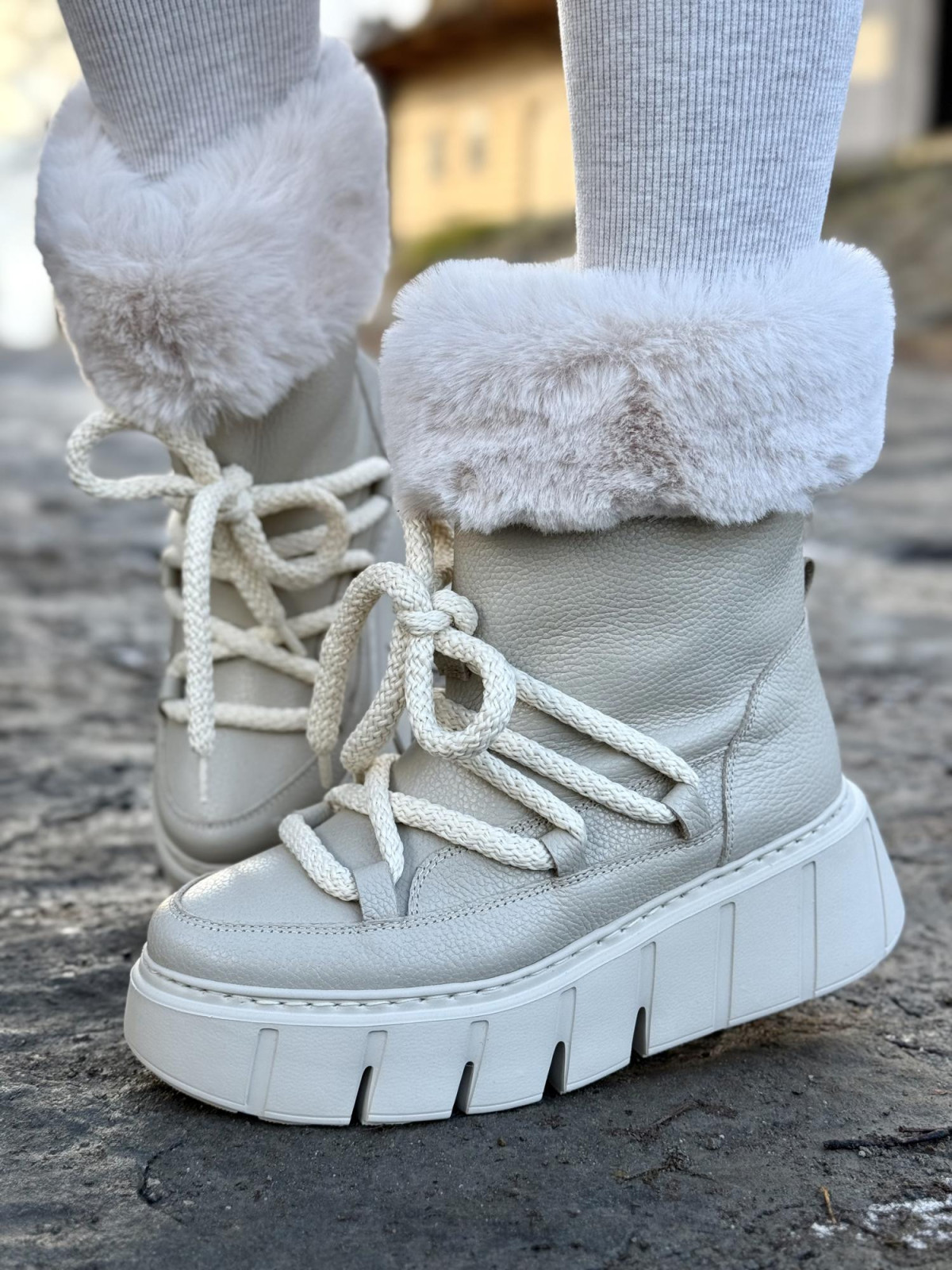 Śniegowce skórzane OLEKSY Polskiej produkcji