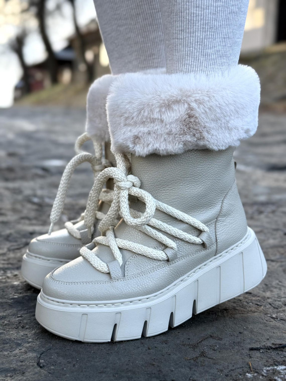 Śniegowce skórzane OLEKSY Polskiej produkcji