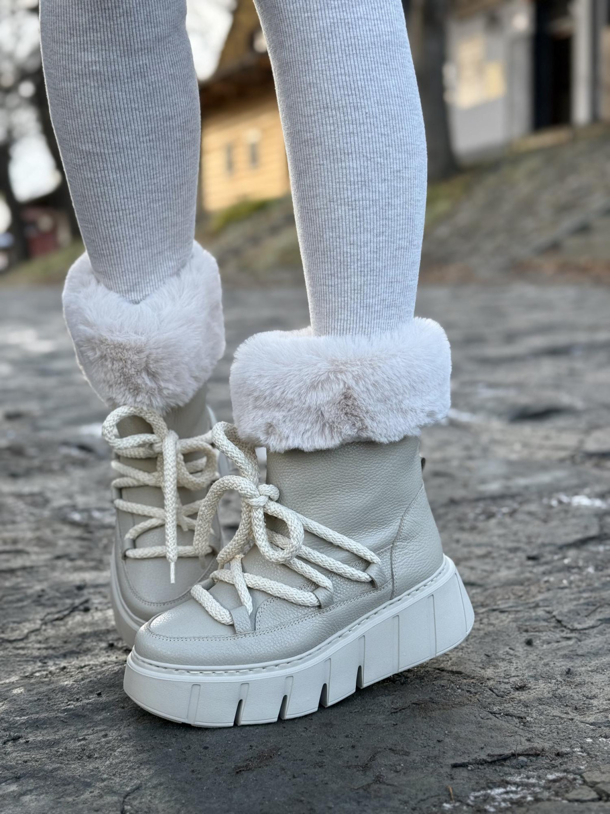 Śniegowce skórzane OLEKSY Polskiej produkcji