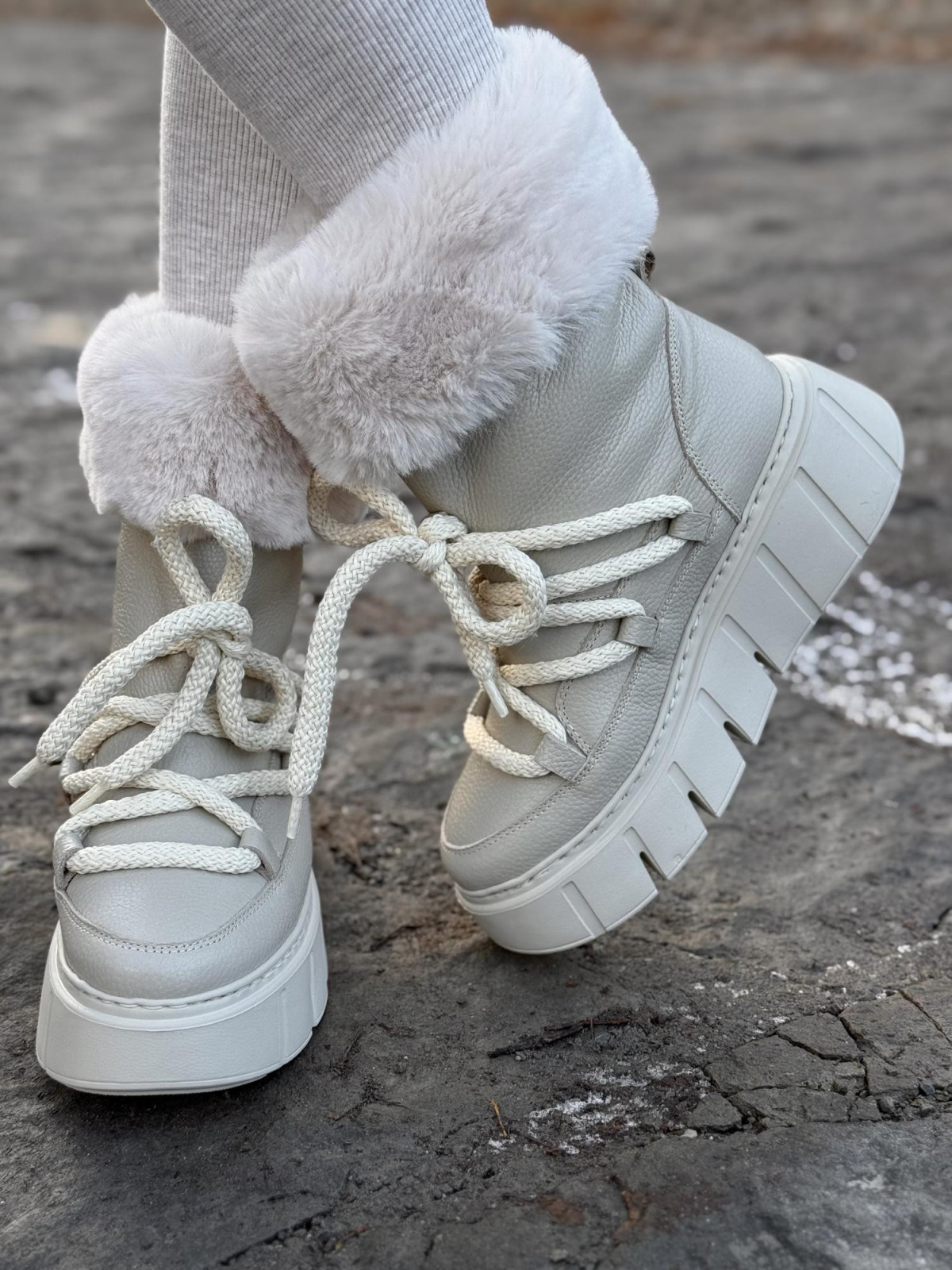 Śniegowce skórzane OLEKSY Polskiej produkcji