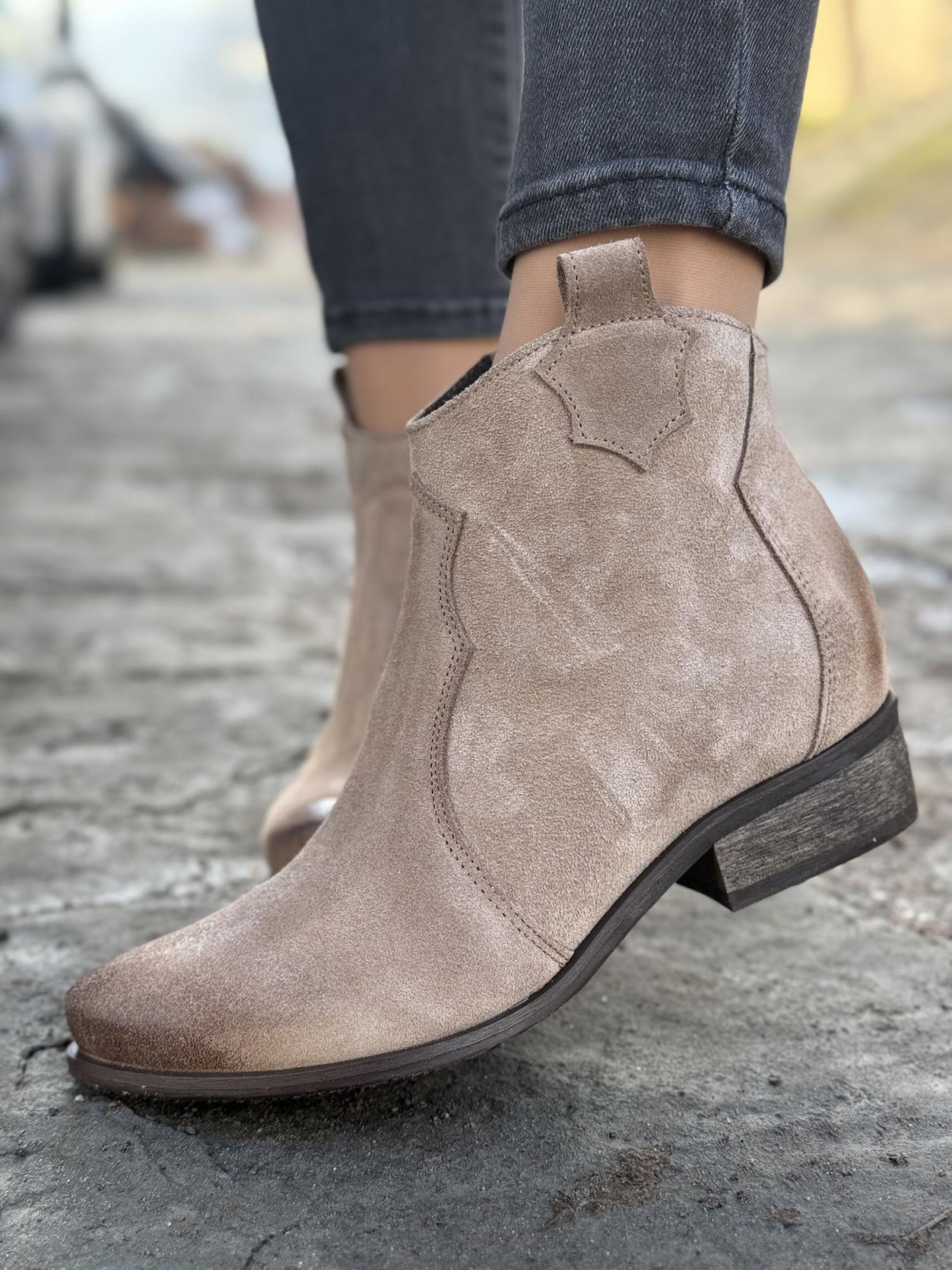 Kowbojki skórzane OLEKSY Polskiej produkcji