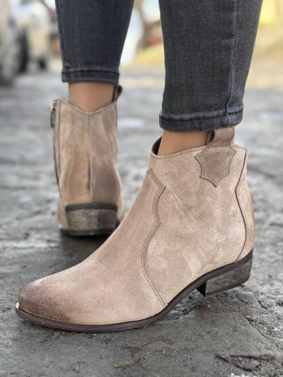 Kowbojki skórzane OLEKSY Polskiej produkcji