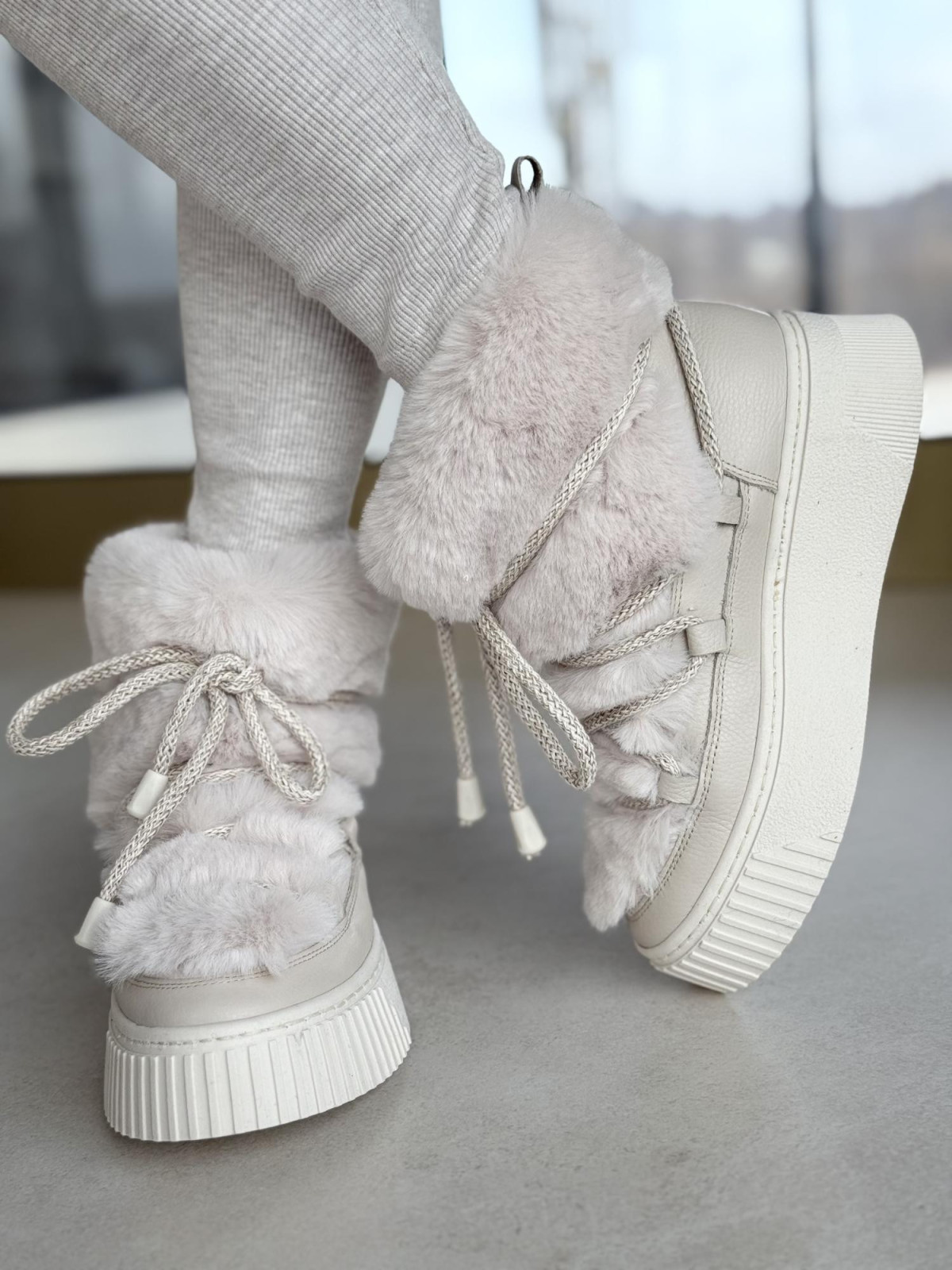 Śniegowce skórzane OLEKSY Polskiej produkcji