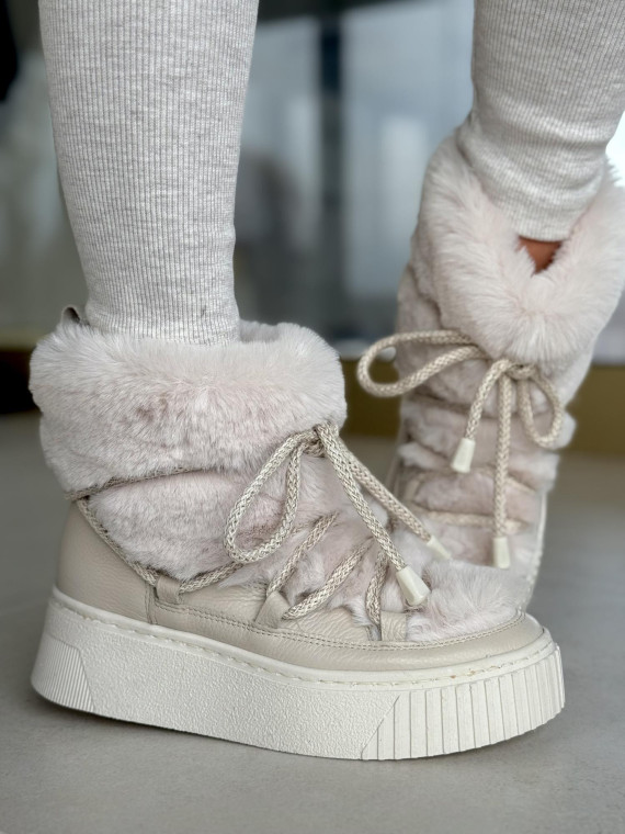 Śniegowce skórzane OLEKSY Polskiej produkcji