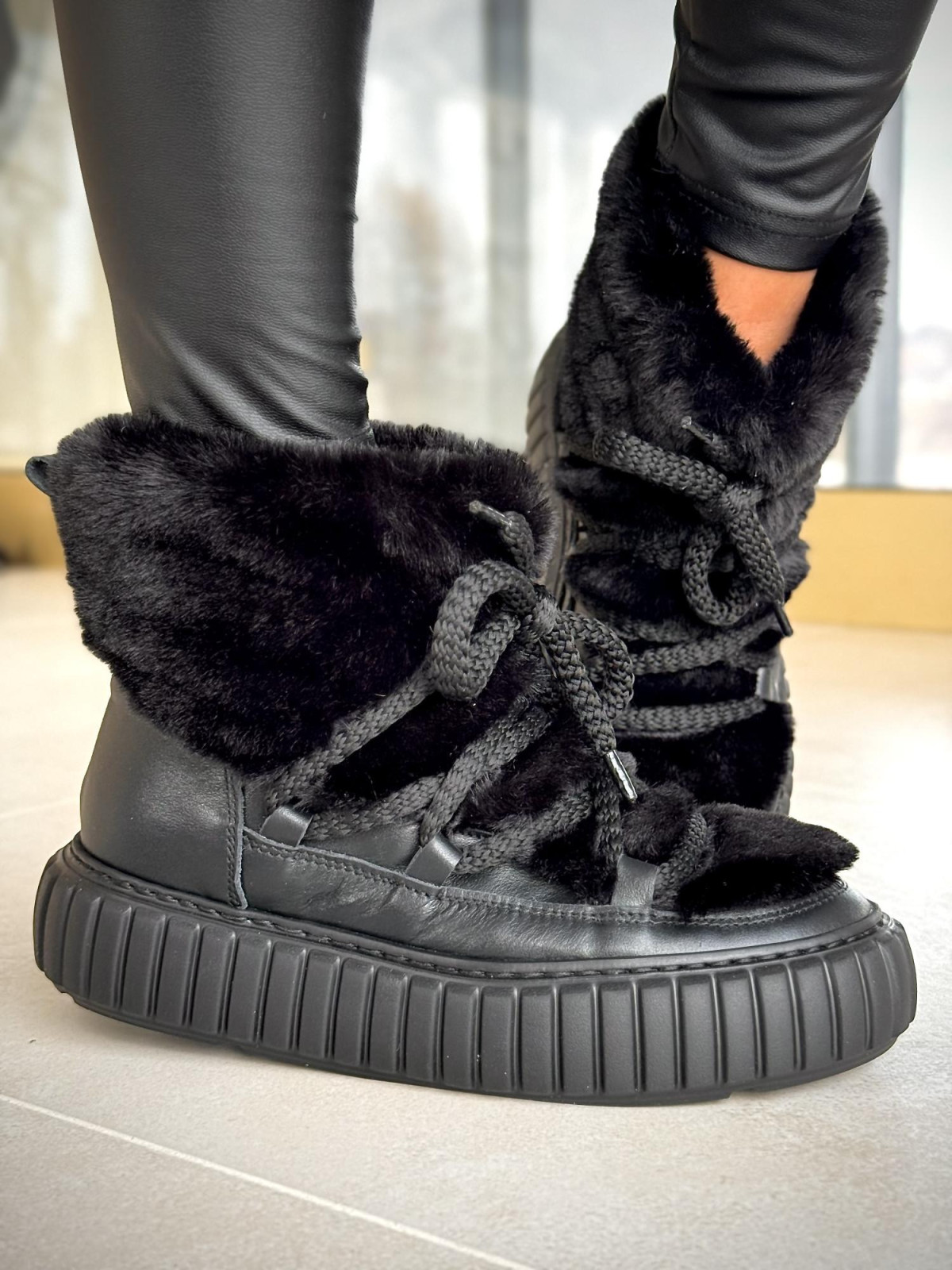 Śniegowce skórzane OLEKSY Polskiej produkcji