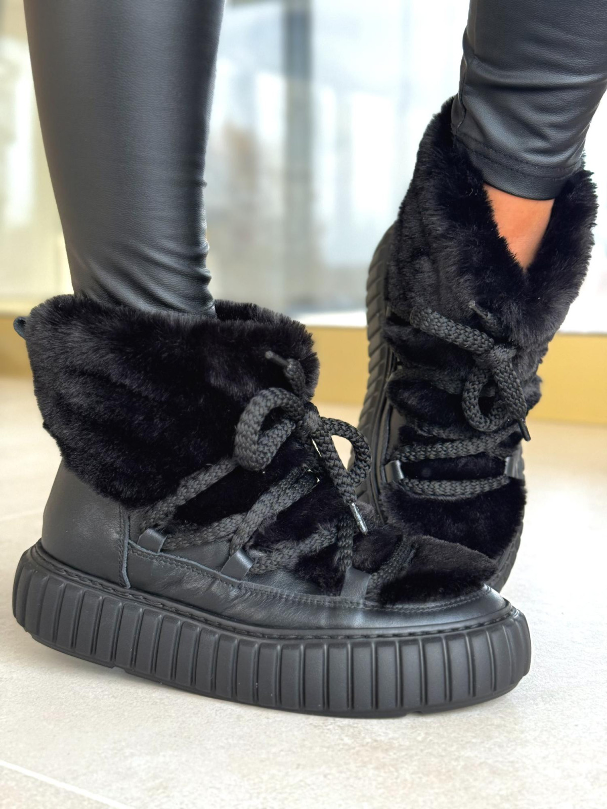 Śniegowce skórzane OLEKSY Polskiej produkcji