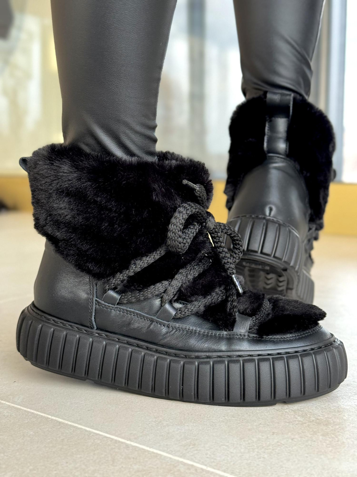 Śniegowce skórzane OLEKSY Polskiej produkcji