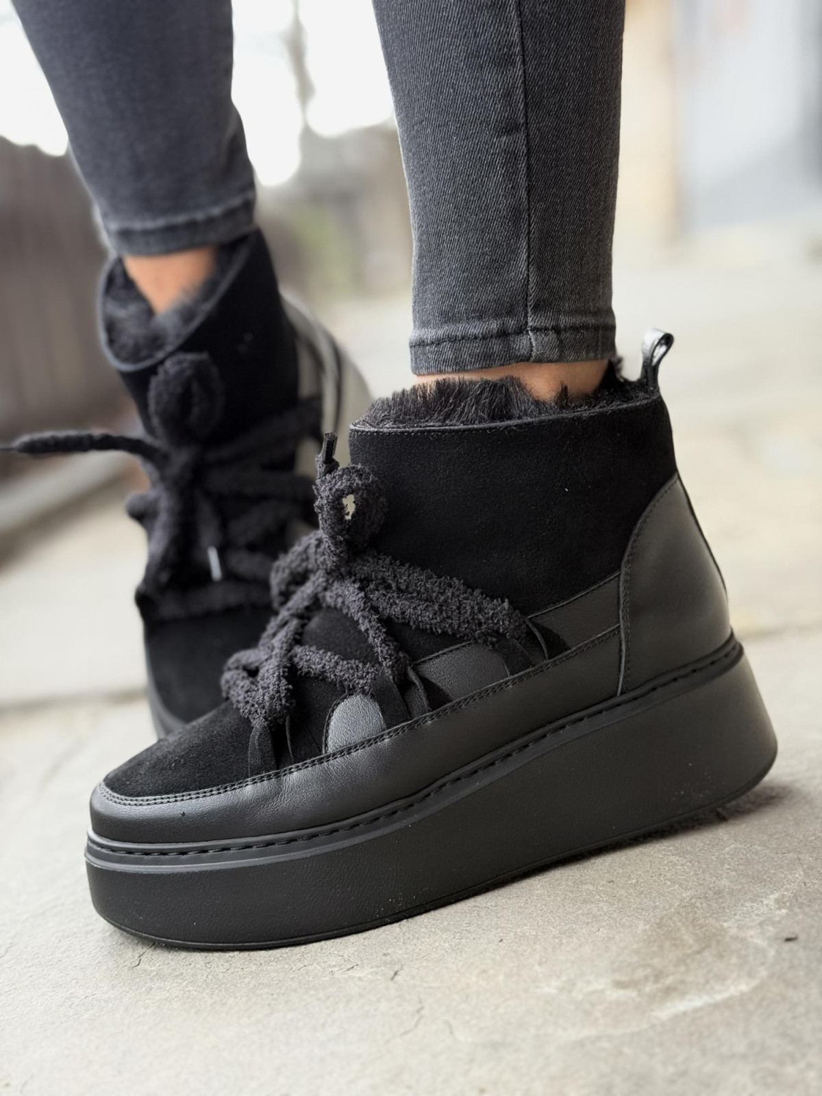 Śniegowce skórzane OLEKSY Polskiej produkcji