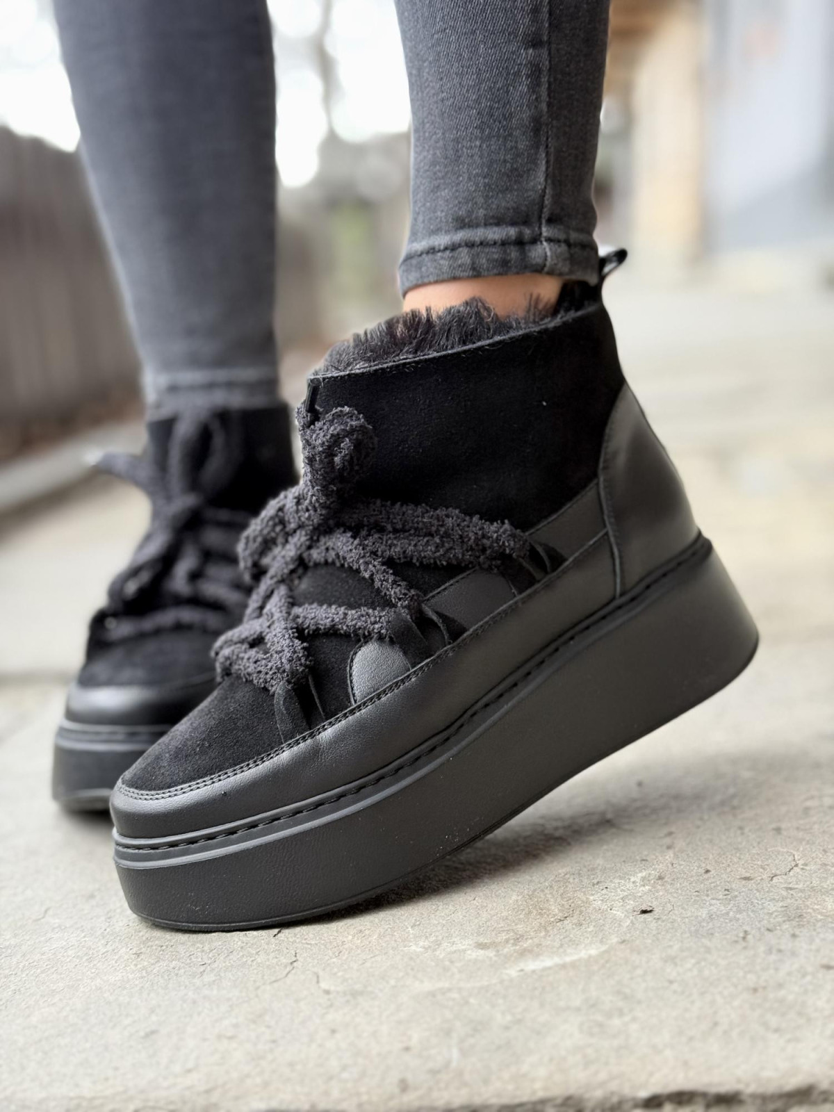 Śniegowce skórzane OLEKSY Polskiej produkcji