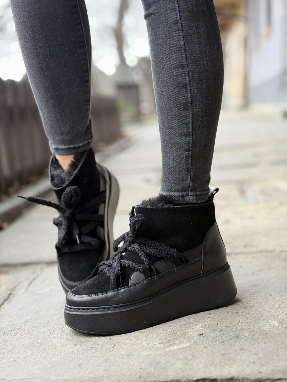 Śniegowce skórzane OLEKSY Polskiej produkcji