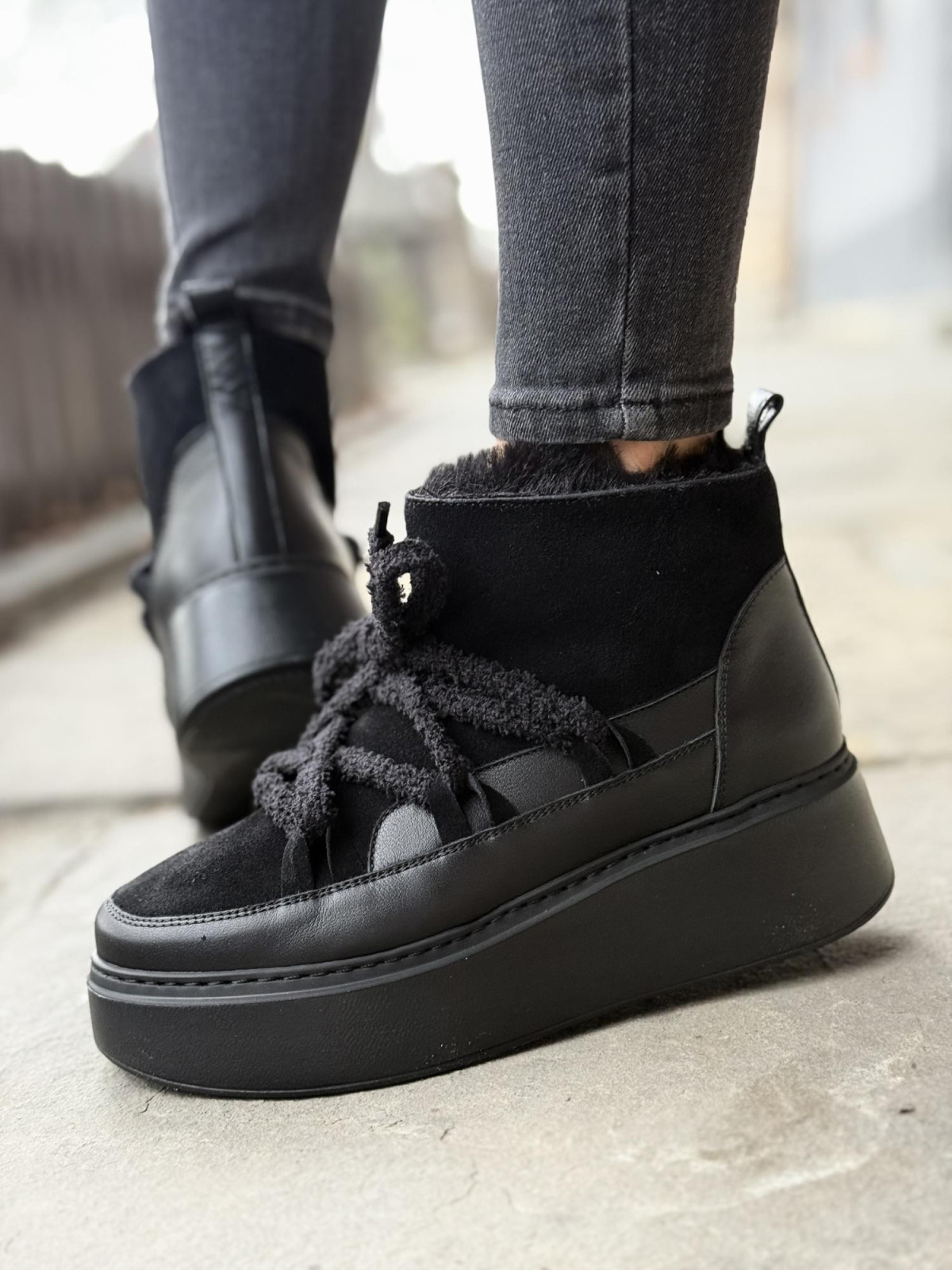 Śniegowce skórzane OLEKSY Polskiej produkcji