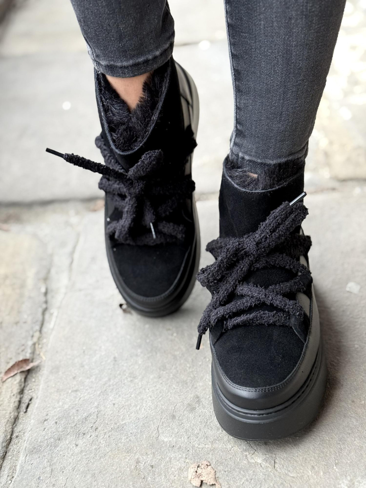 Śniegowce skórzane OLEKSY Polskiej produkcji