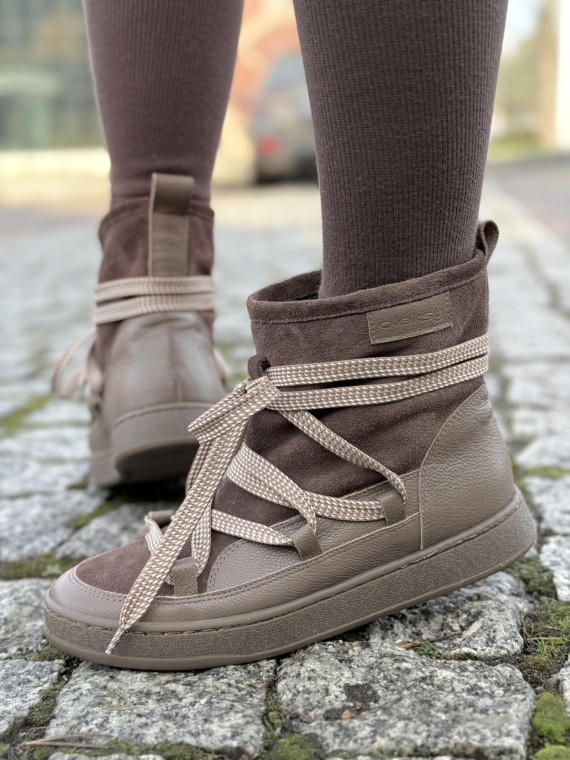 Śniegowce skórzane OLEKSY Polskiej produkcji