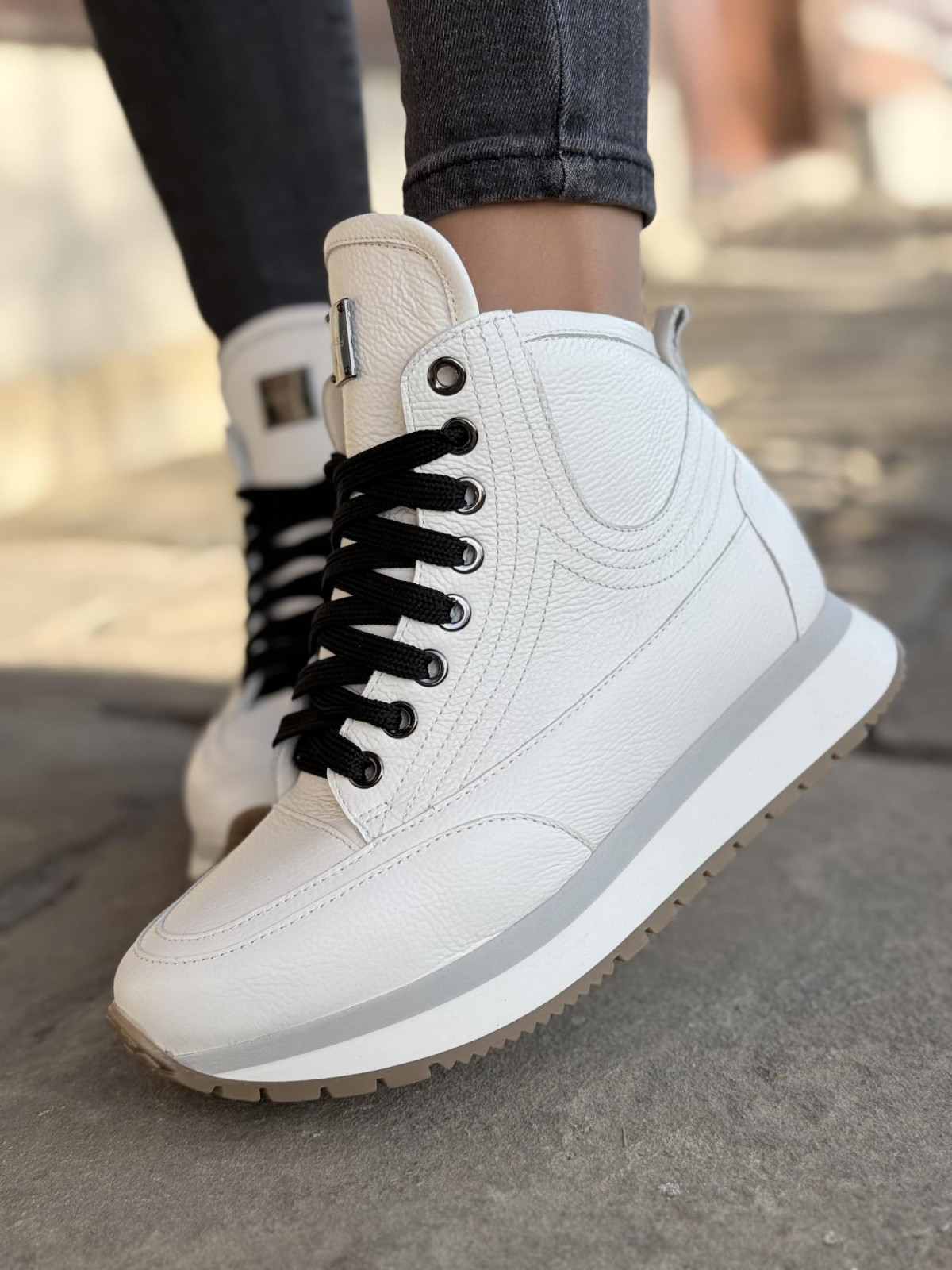 Sneakersy OLEKSY ze skóry Polskiej produkcji