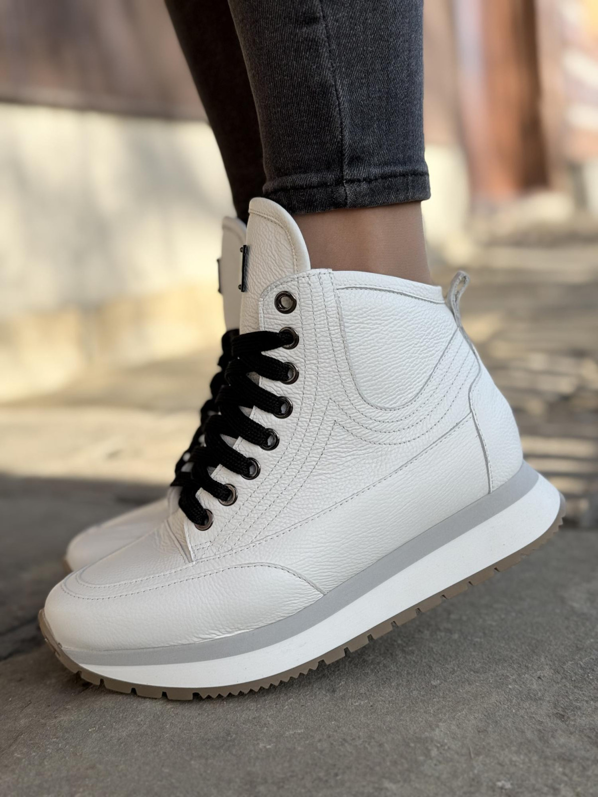 Sneakersy OLEKSY ze skóry Polskiej produkcji