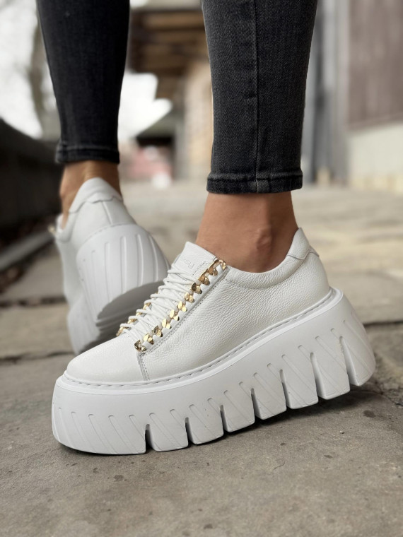 Sneakersy OLEKSY ze skóry Polskiej produkcji