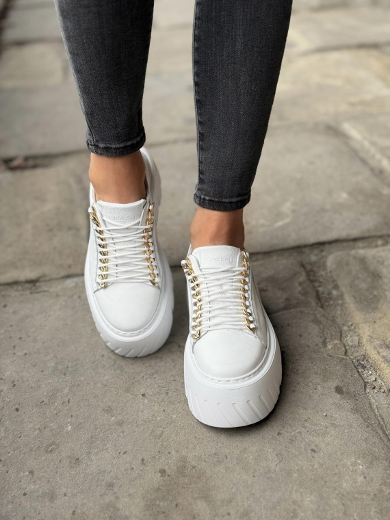 Sneakersy OLEKSY ze skóry Polskiej produkcji