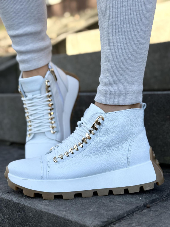 Sneakersy OLEKSY ze skóry Polskiej produkcji