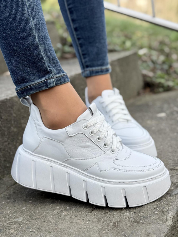 Sneakersy OLEKSY ze skóry Polskiej produkcji