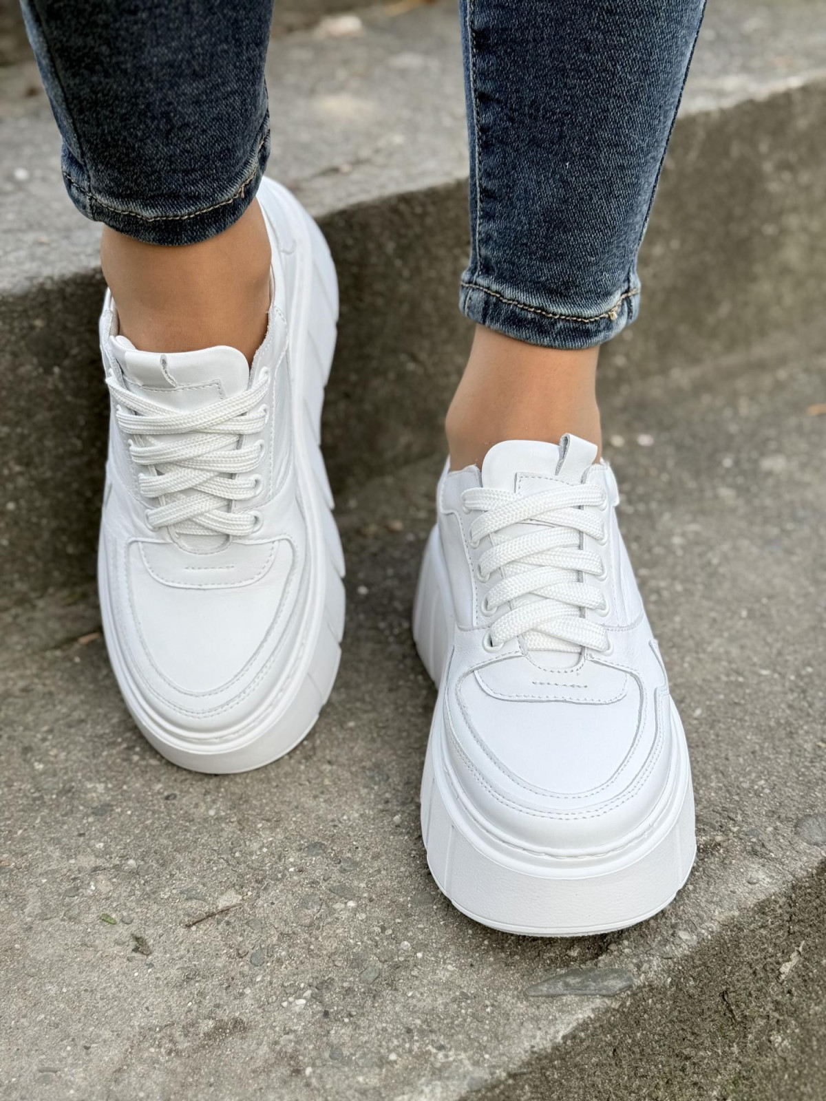 Sneakersy OLEKSY ze skóry Polskiej produkcji