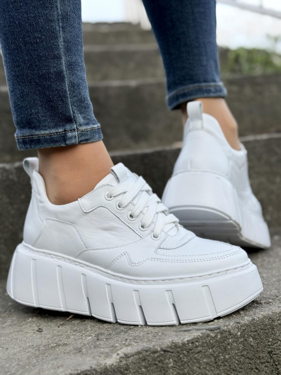 Sneakersy OLEKSY ze skóry Polskiej produkcji