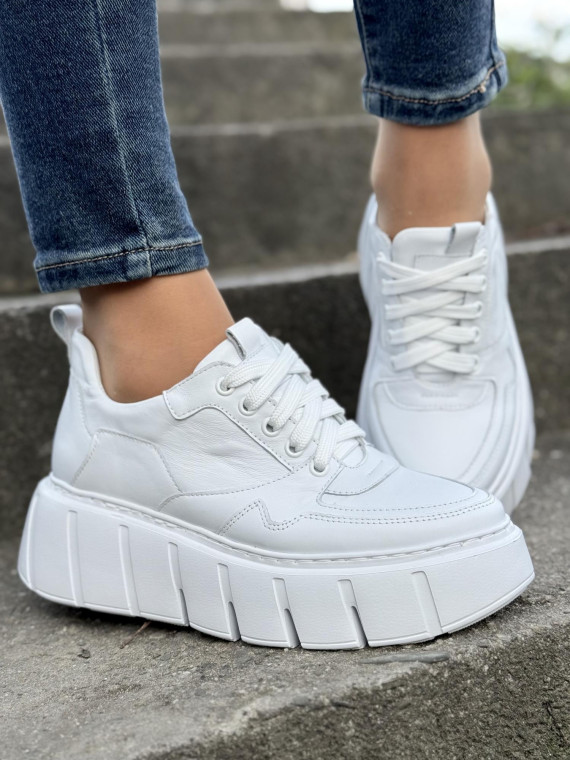 Sneakersy OLEKSY ze skóry Polskiej produkcji