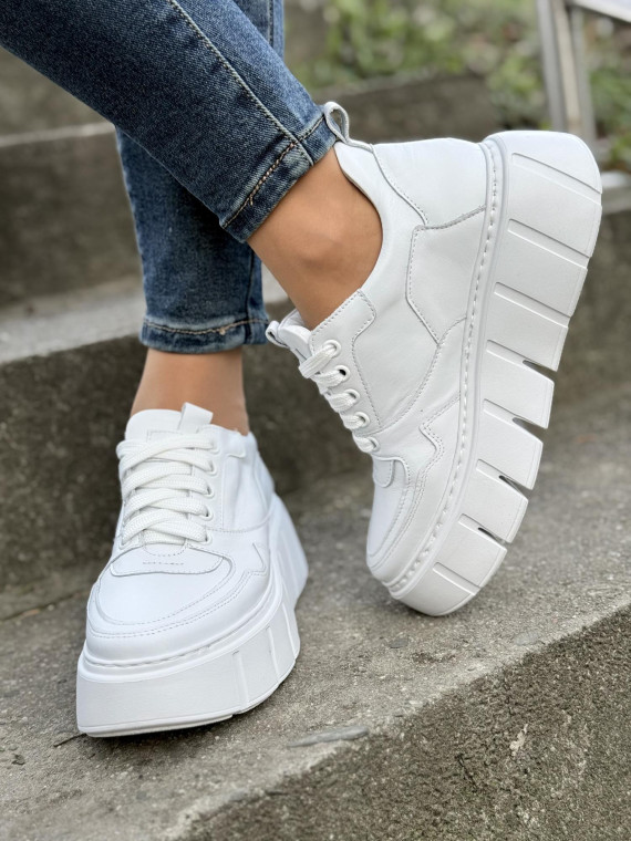 Sneakersy OLEKSY ze skóry Polskiej produkcji