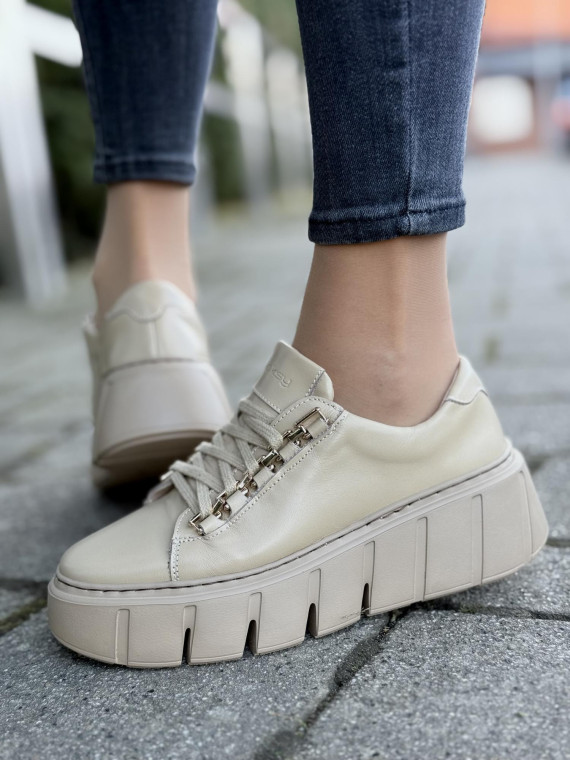 Sneakersy OLEKSY ze skóry Polskiej produkcji