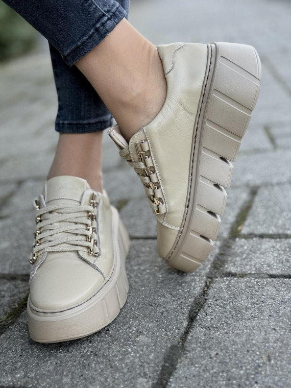 Sneakersy OLEKSY ze skóry Polskiej produkcji