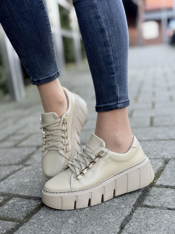 Sneakersy OLEKSY ze skóry Polskiej produkcji