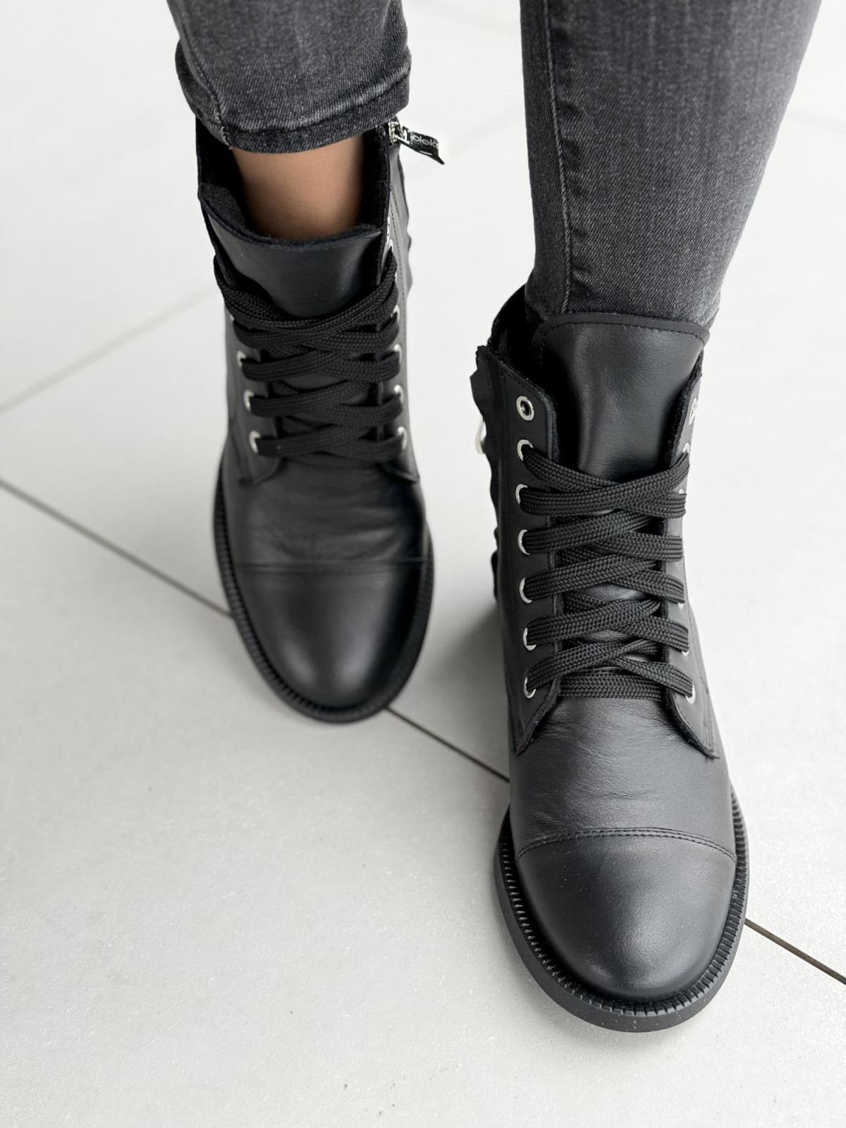 Botki skórzane OLEKSY Polskiej produkcji