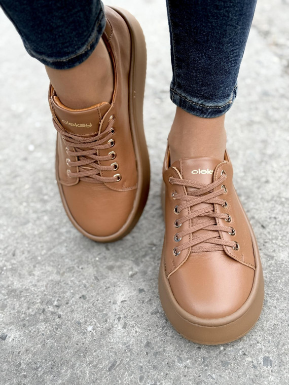 Sneakersy OLEKSY ze skóry Polskiej produkcji