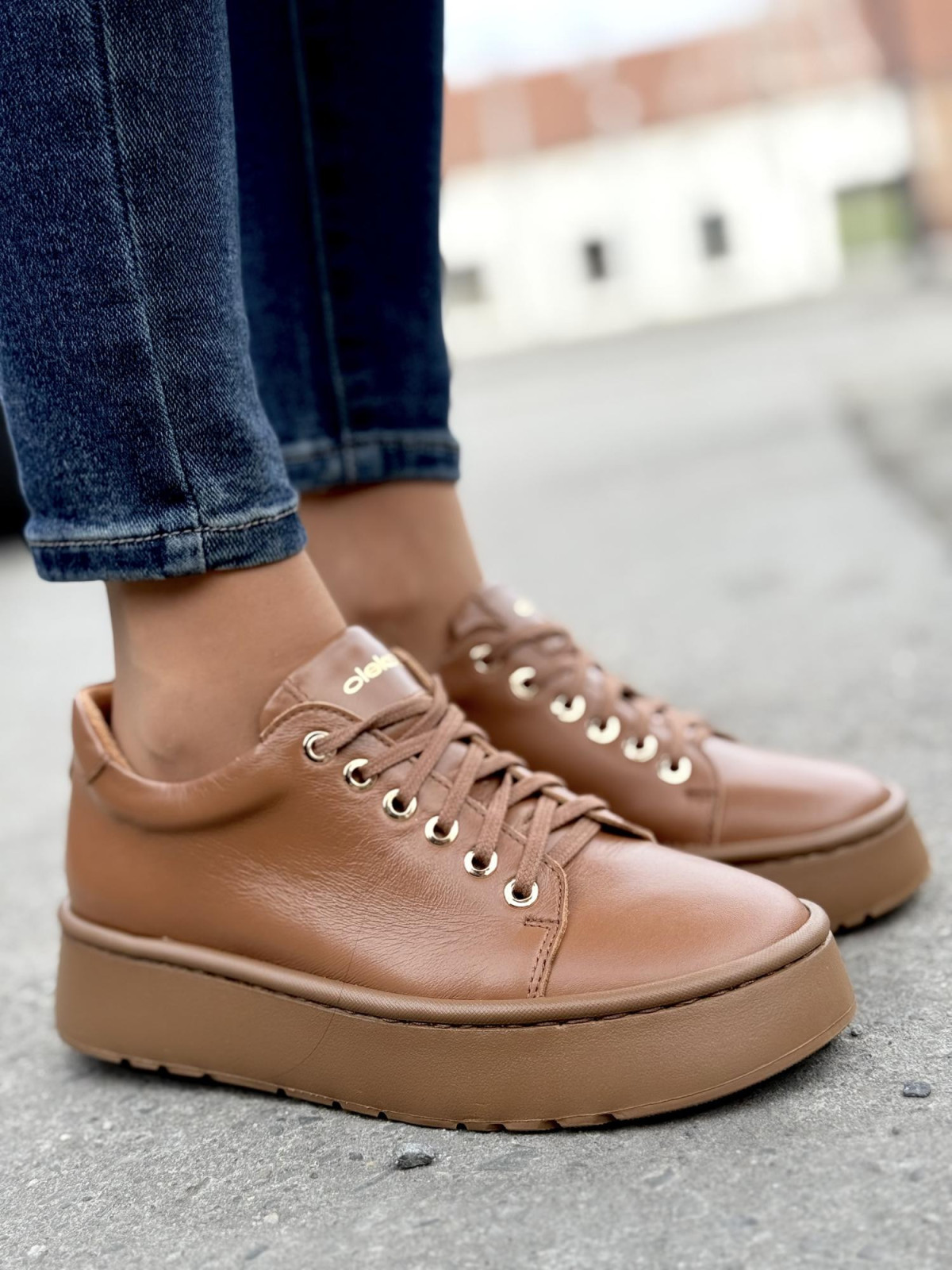 Sneakersy OLEKSY ze skóry Polskiej produkcji