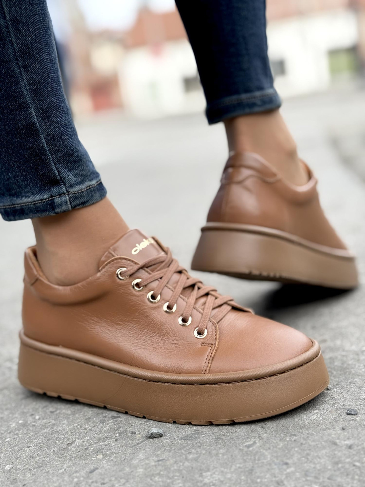 Sneakersy OLEKSY ze skóry Polskiej produkcji