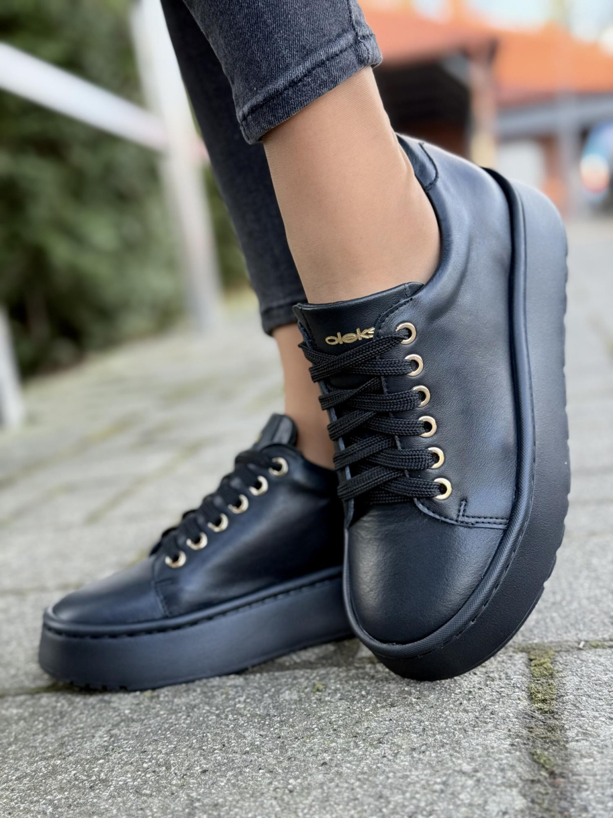 Sneakersy OLEKSY ze skóry Polskiej produkcji