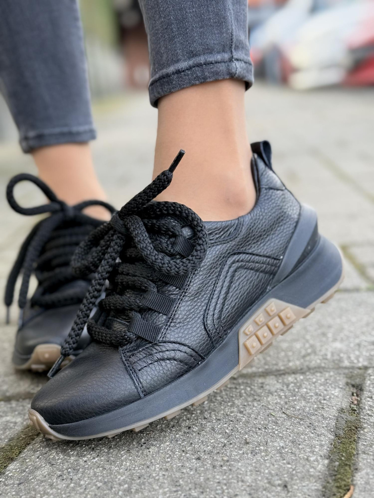 Sneakersy OLEKSY ze skóry Polskiej produkcji