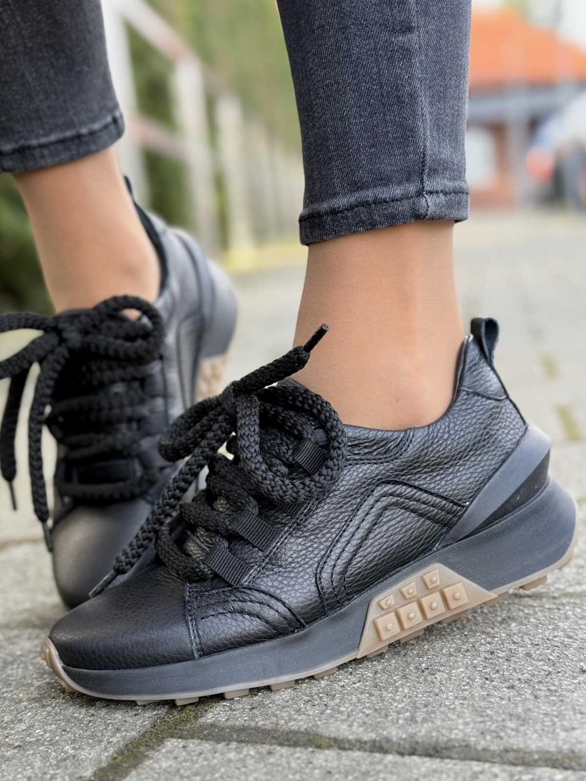 Sneakersy OLEKSY ze skóry Polskiej produkcji