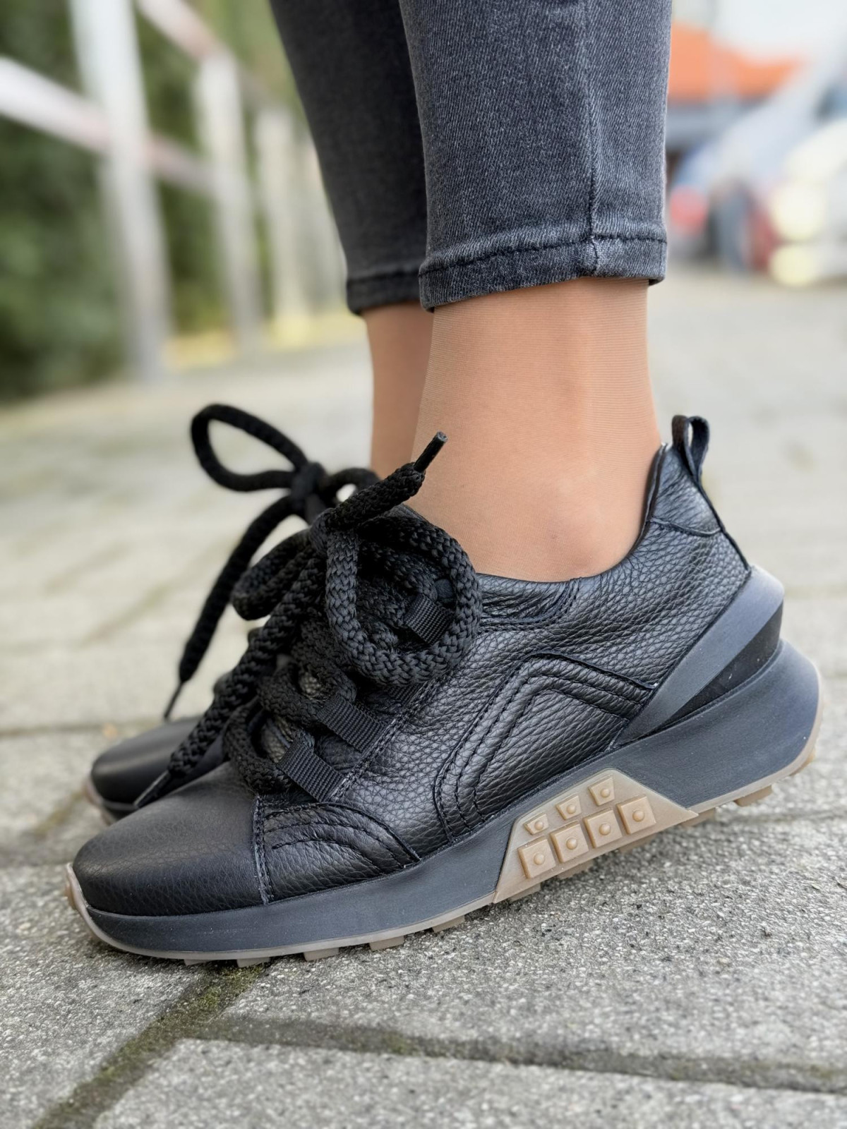 Sneakersy OLEKSY ze skóry Polskiej produkcji